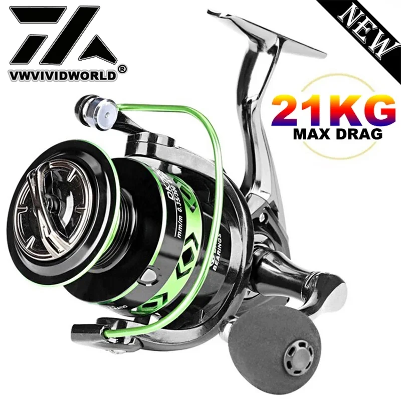 Kastking Reel Zephyr - VWVIVIDWORLD,21KG Max Drag,Fishing Reel,Zinc Alloy Gear,Alloy