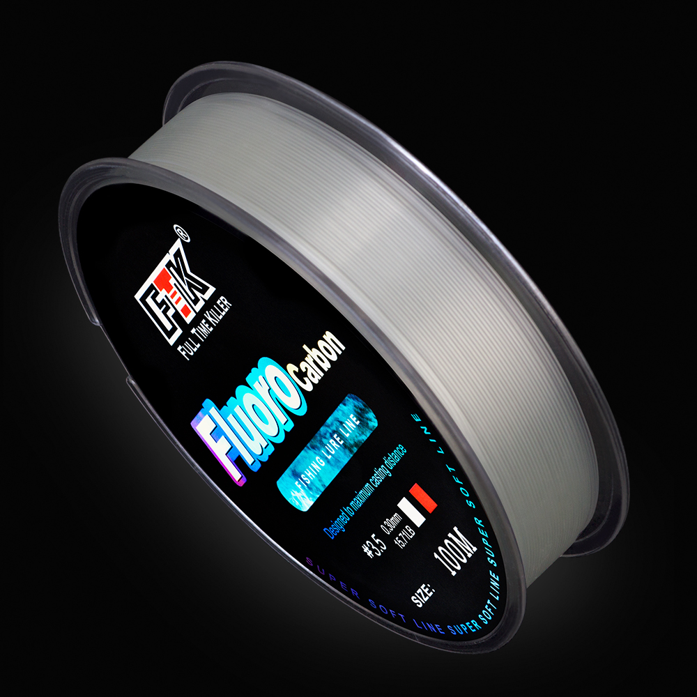 FTK 100m 4.13-34.32LB Fluoroca - đánh giá và giá Fluorocarbon Line