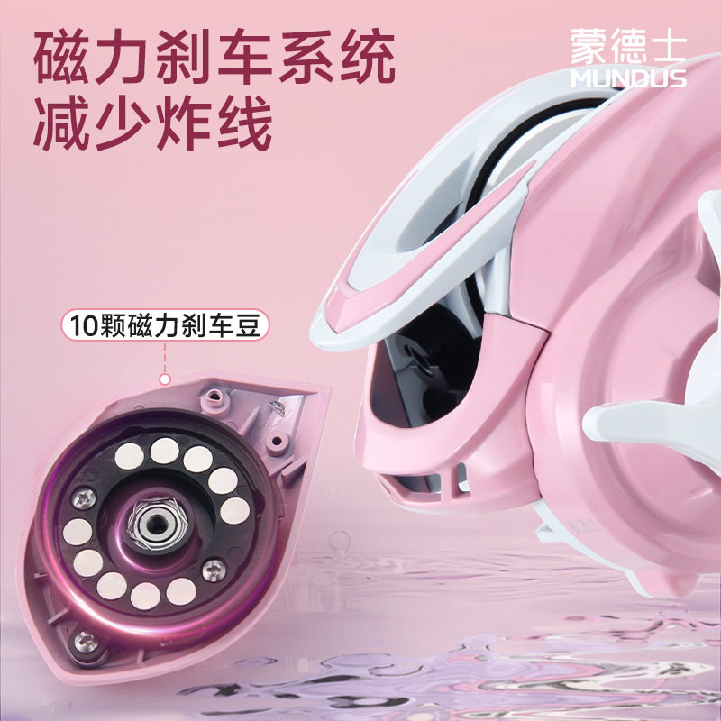 Pink 6.3:1 Gear Ratio 3+1 Ball - đánh giá và giá Ice Fishing Line