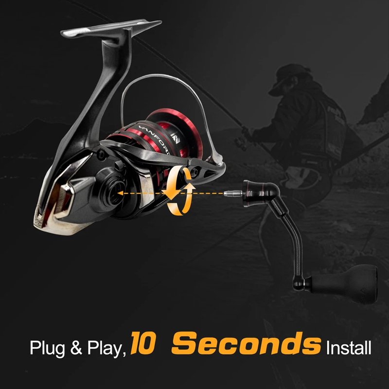 63mm Spinning Handle with TPE  - đánh giá và giá Daiwa Reel Fuego