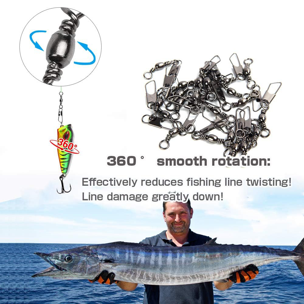 50Pcs Stainless Steel Snap Swi - đánh giá và giá Freshwater Line
