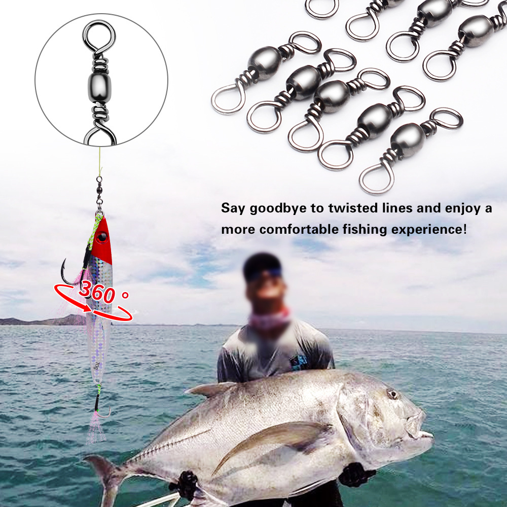 100Pcs Fishing Swivels Connect - đánh giá và giá Freshwater Line
