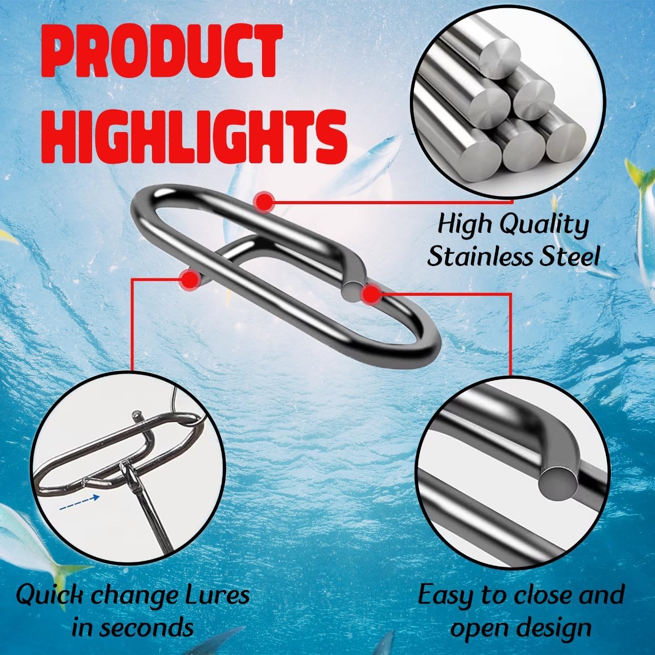 9KM Fishing Snap Kit 110pcs Po - đánh giá và giá Freshwater Line